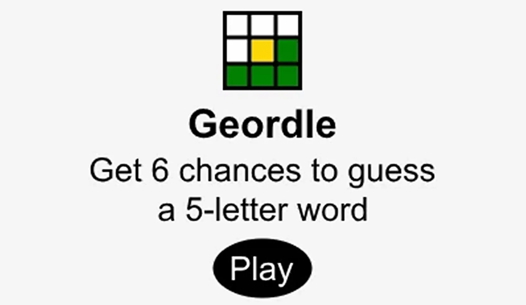 Geordle Start Page